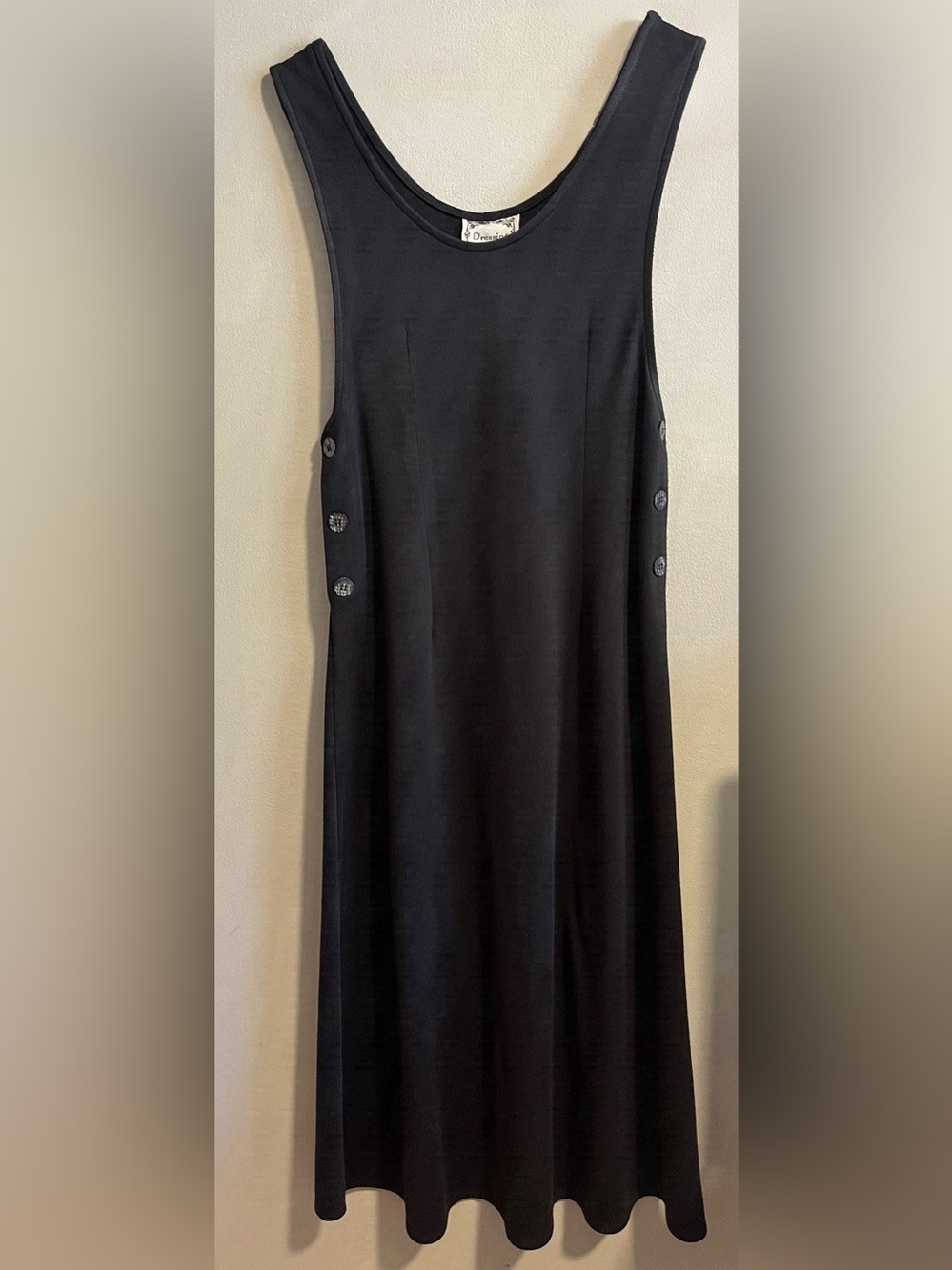 90’s Black Pinafore Dress by Dressing Clio, small